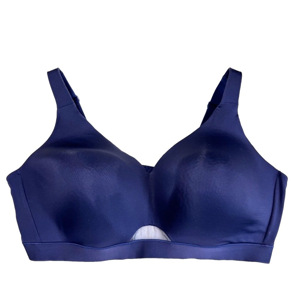 Cacique Blue Bra Size 48DDD Lightly Lined Underwire-free Lane Bryant Comfort